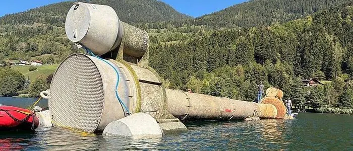 Die Anlage wurde aus der Tiefe gehoben