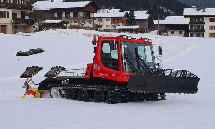 Der Pistenbully im vergangenen Jahr