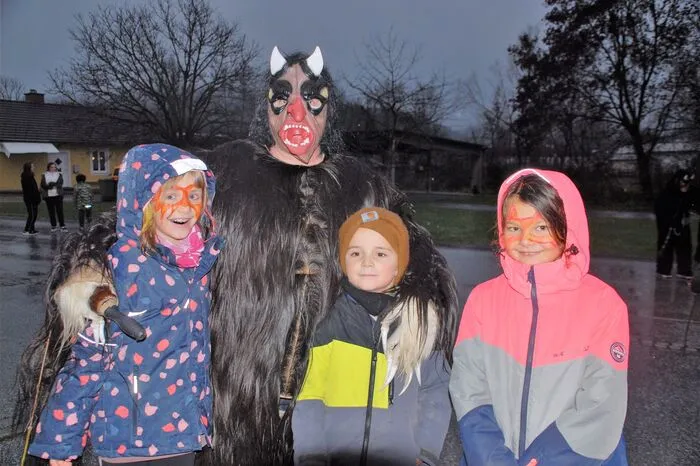 Natürlich schaute auch der Krampus vorbei.