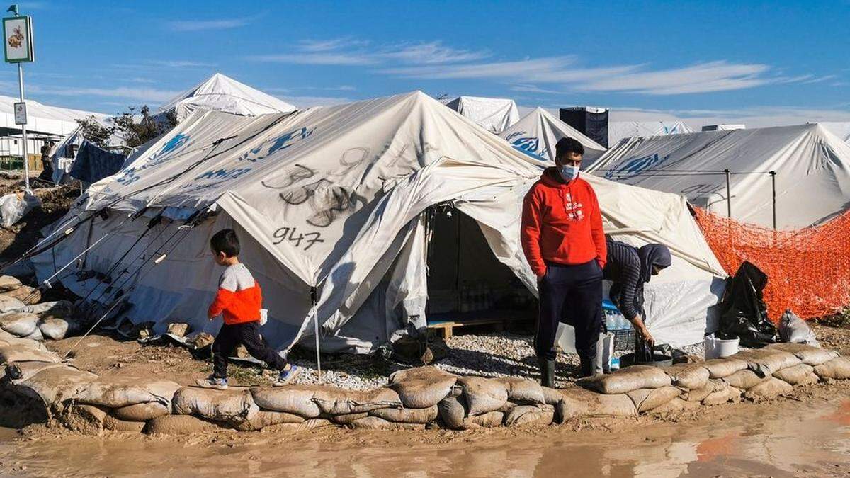Im griechischen Flüchtlingslager Kara Tepe