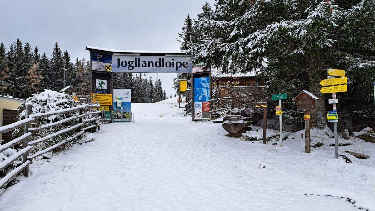 Der erste Schnee in St. Jakob im Walde