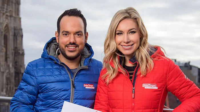 Verblasen vom Wind: Das "Guten Morgen Österreich"-Team.