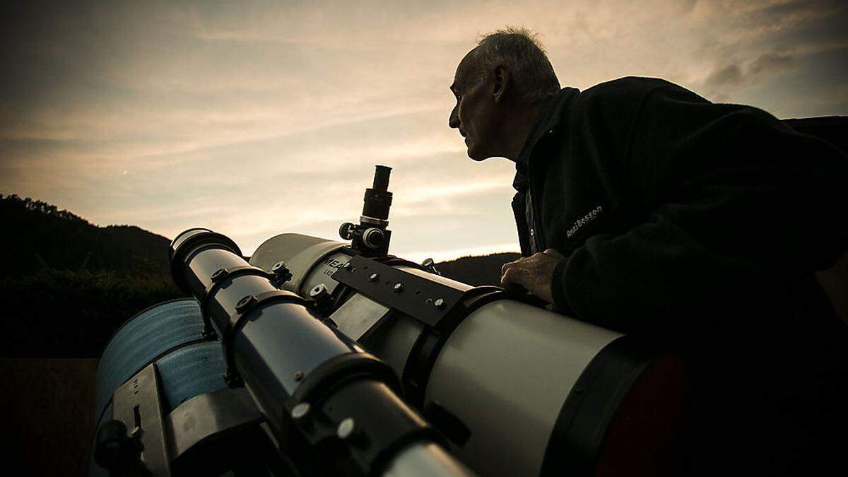 Sternenfinder statt Sterndeuter: Albert Sudy in seiner privaten Sternwarte in den Bergen der Tauern