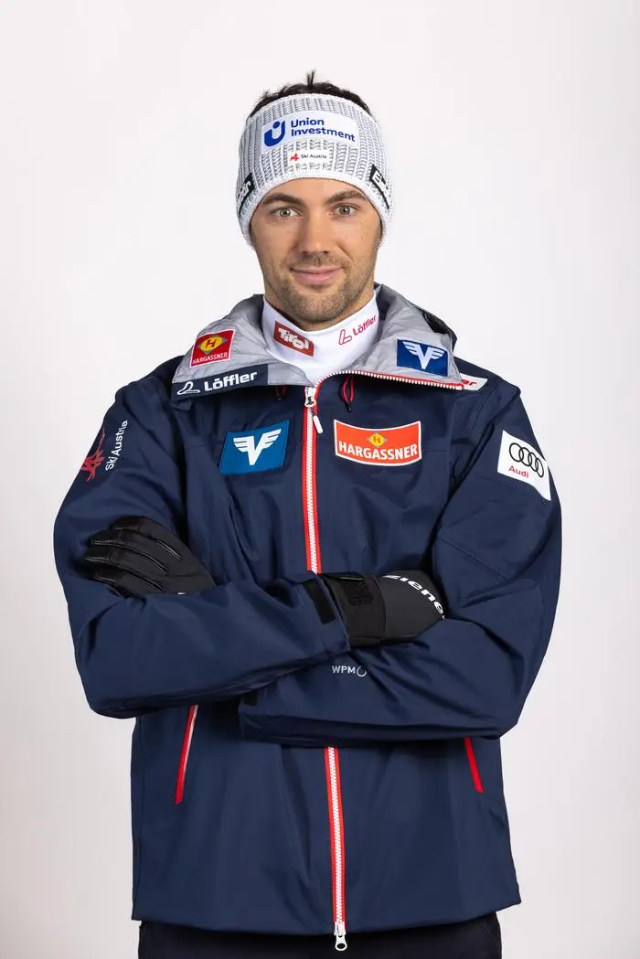 WENG,AUSTRIA,12.OCT.24 - ALPINE SKIING, NORDIC SKIING, NORDIC COMBINED, SKI JUMPING, CROSS COUNTRY SKIING, FREESTYLE SKIING, BIATHLON, SNOWBOARDING - Ski Austria, official winter equipping. Image shows Matthias Troy (AUT).
Photo: GEPA pictures/ Mathias Mandl