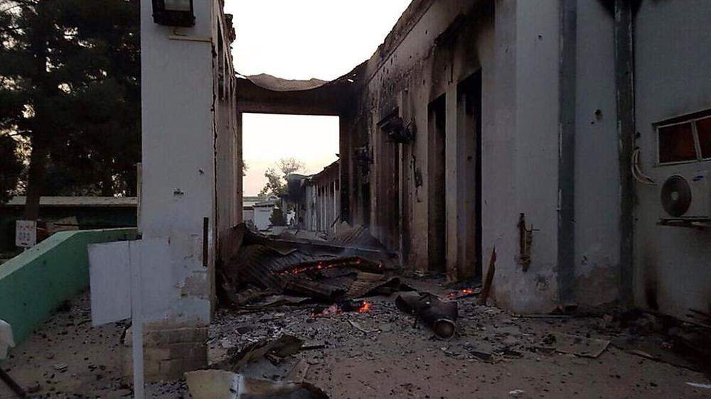 Das zerstörte Krankenhaus in Kunduz