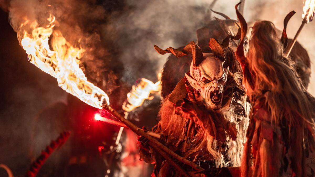 Die Krampusse treiben in der Südoststeiermark wieder ihr Unwesen