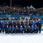 Teamfoto / Siegerfoto Oesterreich des ÖSV Teams um WIDHOELZL Andreas Oesterreich, Bundestrainer, KRAFT Stefan Oesterreich, ORTNER Maximilian Oesterreich, TSCHOFENIG Daniel Oesterreich, HOERL Jan Oesterreich, HAYBOECK Michael Oesterreich und Team, AUT, FIS Viessmann Skisprung Weltcup, Vierschanzentournee Dreikoenigsspringen Bischofshofen, Wettkampf Einzelspringen, Saison 2024/2025, 06.01.2025 AUT, FIS Viessmann Skisprung Weltcup, Vierschanzentournee Dreikoenigsspringen Bischofshofen, Wettkampf Einzelspringen, Saison 2024/2025, 06.01.2025 Bischofshofen *** Team photo winner photo Oesterreich of the ÖSV team around WIDHOELZL Andreas Oesterreich, national coach , KRAFT Stefan Oesterreich , ORTNER Maximilian Oesterreich , TSCHOFENIG Daniel Oesterreich , HOERL Jan Oesterreich , HAYBOECK Michael Oesterreich and team, AUT, FIS Viessmann Ski Jumping World Cup, Four Hills Tournament Three Kings Ski Jumping Bischofshofen, Competition Individual Jumping, Season 2024 2025, 06 01 2025 AUT, FIS Viessmann Ski Jumping World Cup, Four Hills Tournament Three Kings Ski Jumping Bischofshofen, Competition Individual Jumping, Season 2024 2025, 06 01 2025 Bischofshofen Copyright: xEibner-Pressefoto/Memmlerx EP_MMR