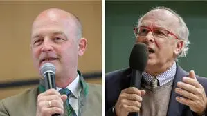 Bei der letzten Wahl noch in einer Partei, jetzt Konkurrenten: Hermann Trinker und Hans-Moritz Pott