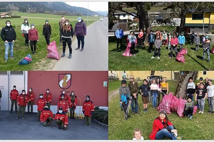 Für die Aktion "Saubere Steiermark" waren in vielen Gemeinden des Bezirkes Leoben Kinder, Jugendliche und Erwachsene unterwegs, um achtlos weggeworfenen Müll zu sammeln. Aus Kalwang, Kammern und Kraubath haben wir Fotos davon bekommen! Danke! Ihr habt auch welche? Bitte an leored@kleinezeitung.at mailen.