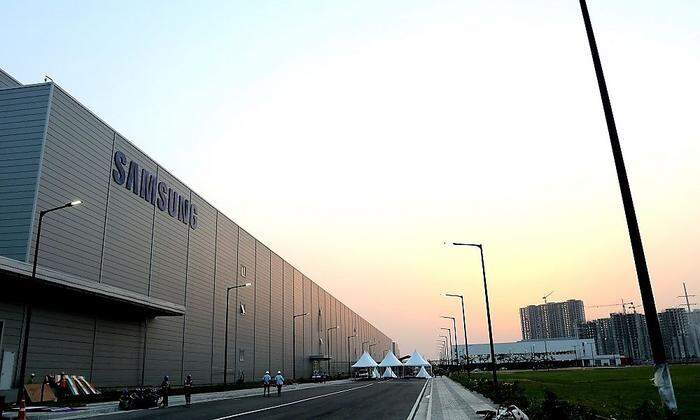 Das riesige Samsung-Werk in Noida