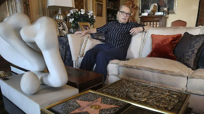 Ennio Morricone in seiner Wohnung in Rom