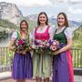 Die drei neuen Hoheiten: Claudia Walkner aus Bad Aussee, Theresa Kaiser aus Bad Goisern und Leonie Krasnitzer aus Seekirchen am Wallersee (Salzburg)