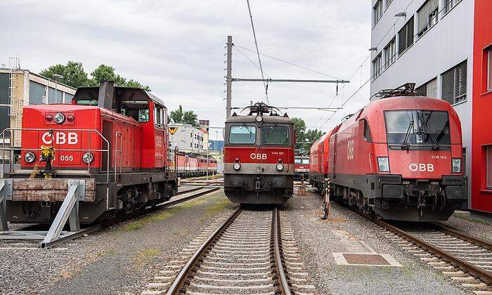 Die Züge stehen am Grazer Hauptbahnhof still