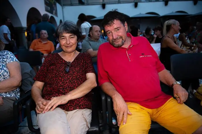 Schriftsteller Egyd Gstättner und seine Frau waren auch unter den Gästen