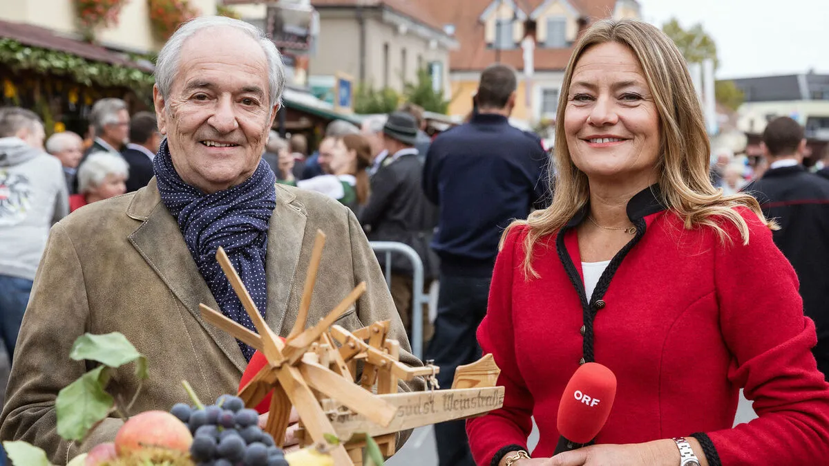 Reinhart Grundner und Sigrid Maurer präsentieren die Sendung „Der Südsteirische Winzerzug“ − am Sonntag, 16. Oktober 2022, 16.00 Uhr, ORF 2