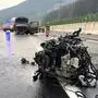 Der Motorblock wurde aus dem Fahrzeug gerissen