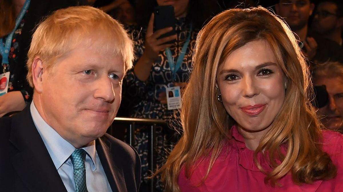 Boris Johnson und seine nunmehrige Verlobte Carrie Symonds