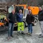 Gemeindevorstand Christoph Bodner, Wirtschaftshof-Mitarbeiter Günther Hecher, Bürgermeister Markus Salcher, Gemeindevorstand Ralf Neuwirth    