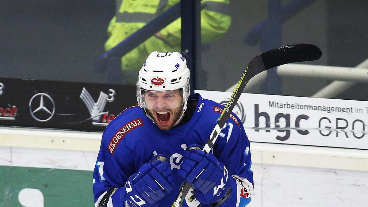 Lange jubelte Benjamin Petrik für den VSV, jetzt wieder in Villach für das Carinthian Team