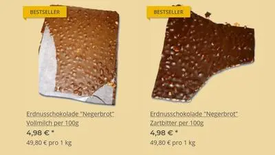 Im Online-Shop des Klagenfurter Traditionsunternehmens findet sich das als „Negerbrot“ bezeichnete Produkt