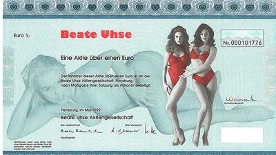 Eine Aktie des Erotikhändlers Beate Uhse