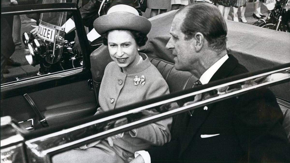 Staatsbesuch der Queen und ihrem Mann Prinz Philip am 5. Mai 1969 in Österreich