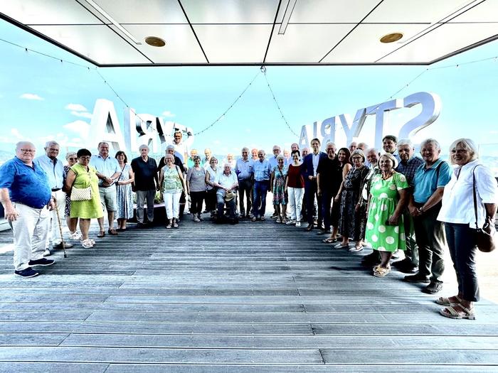 Altmandatare der ÖVP Leibnitz auf der Dachterrasse des Styria Media Centers in Graz 