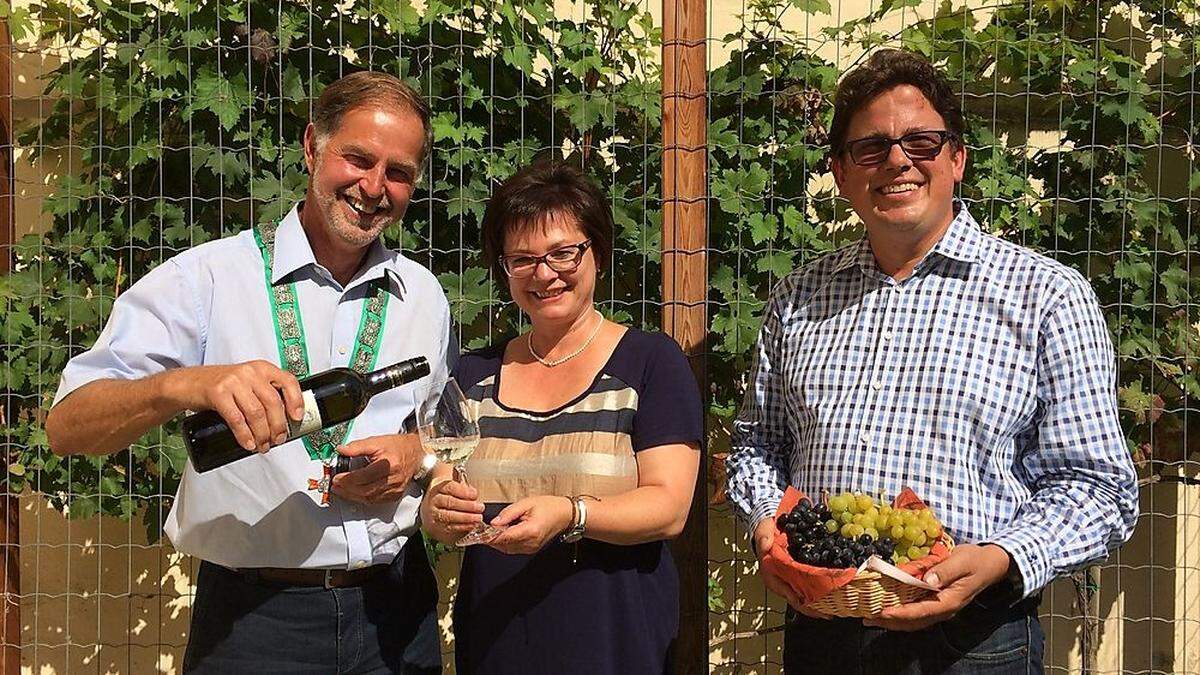 Von links: Otmar Gönitzer, Margit Glantschnig-Obrietan und Erwin Gartner 