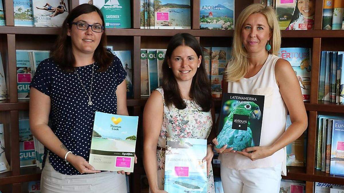 Charlotte Janisch, Nina Leitner und Verena Schwarz berichten über die Trends bei Schwarz-Reisen in Gleisdorf