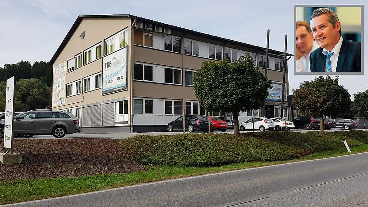 Das Voitsberger Hightech-Unternehmen TAGnology mit Geschäftsführer Markus Schriebl (Porträt) errichtet in Voitsberg ein Innovationszentrum
