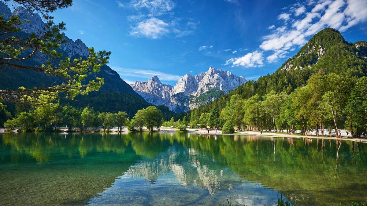 Der Jasna See in Slowenien