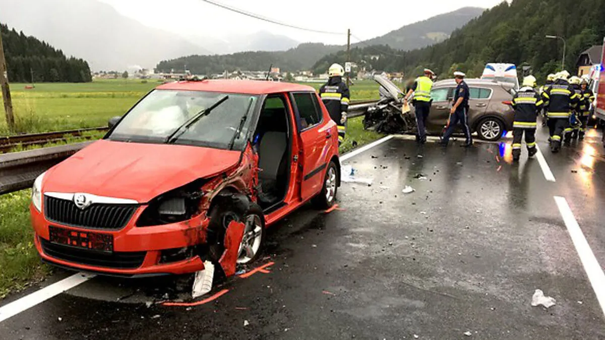 Ein schwerer Verkehrsunfall ereignete sich auf der Gailtalstraße
