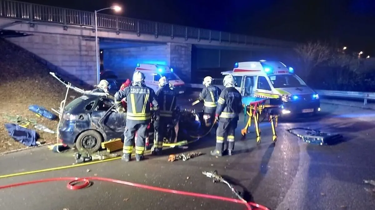 Der Unfall trug sich im Bereich Mürzbogen zu