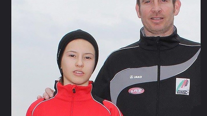Gernot Stradner im LAZ mit Ines Sarac