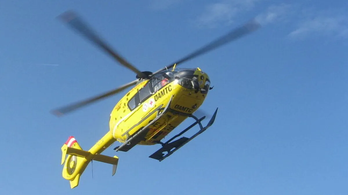Der C 12 brachte die Frau ins Spital