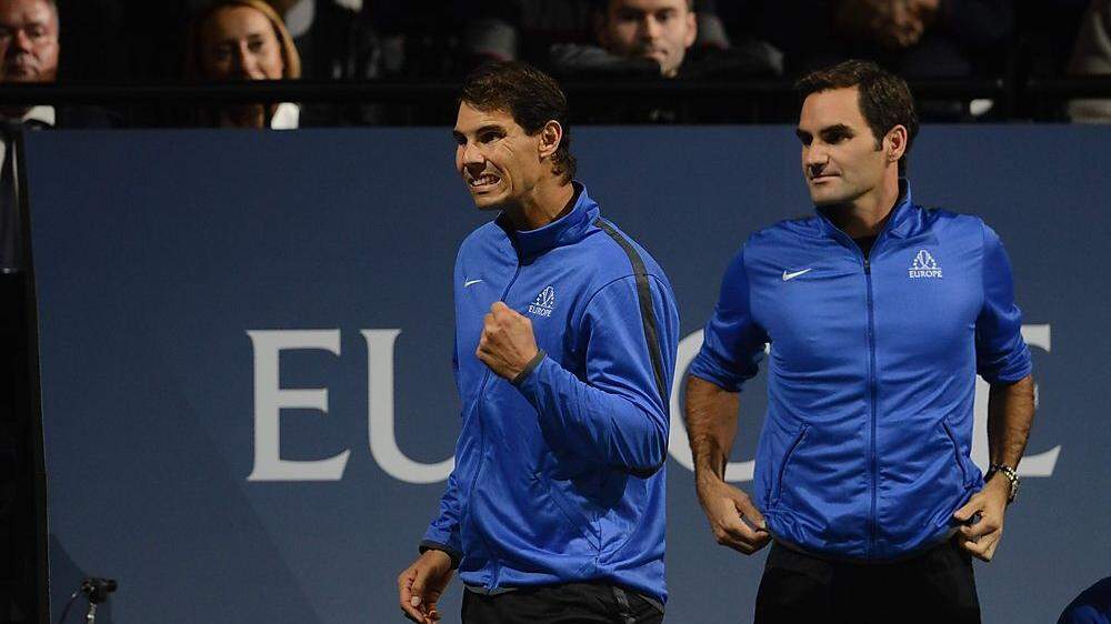 Rafael Nadal und Roger Federer