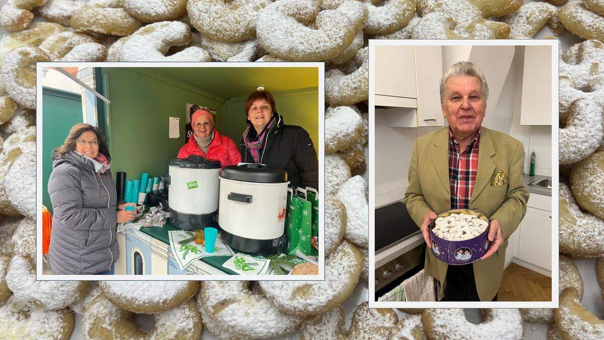 Walter Wölfer ist Vanillekipferl-Spezialist, die auch bei Helga Hatzenbichler, Karin Lerchbammer und Michaela Todtner Favoriten sind