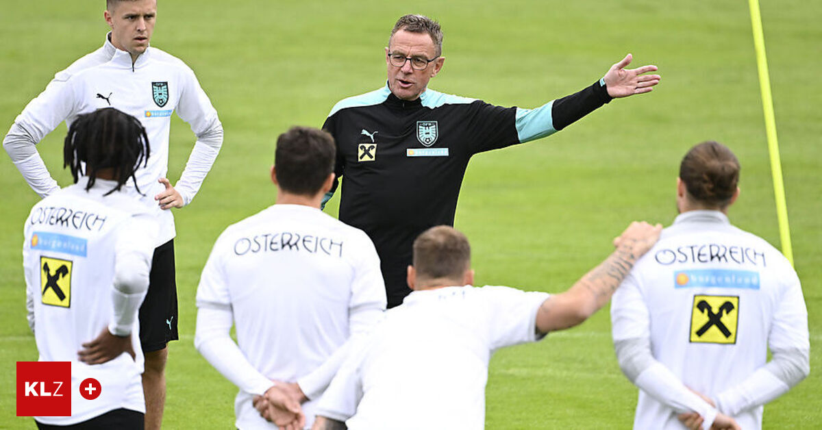 Erstes Training: Neo-ÖFB-Teamchef Ralf Rangnick lässt Abwehr ...