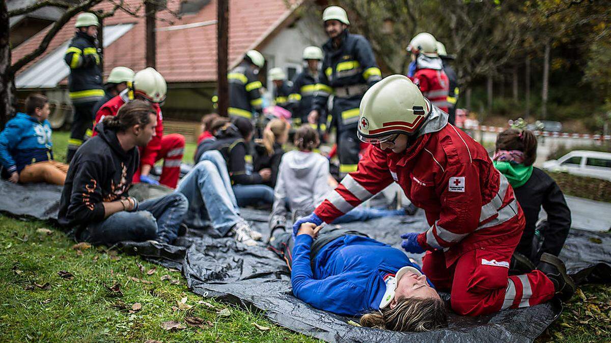 Versorgung der Verletzten