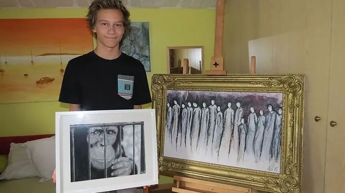 Sein Zimmer dient Daniel Leiter als Atelier