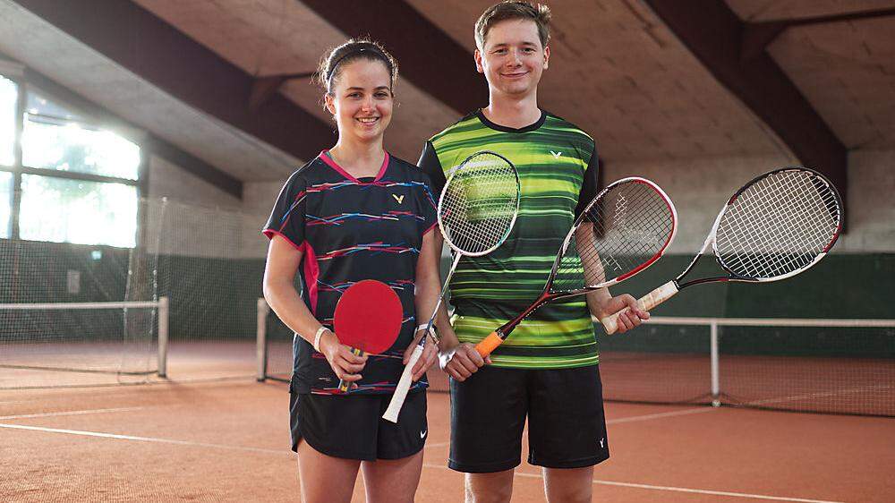 Nicht nur auf dem Platz, sondern auch im Privaten unzertrennlich: Irina Olsacher (24) und Emanuel Schöpf (23) trainieren derzeit auf die österreichischen Meisterschaften, die nächste Woche in Graz stattfinden