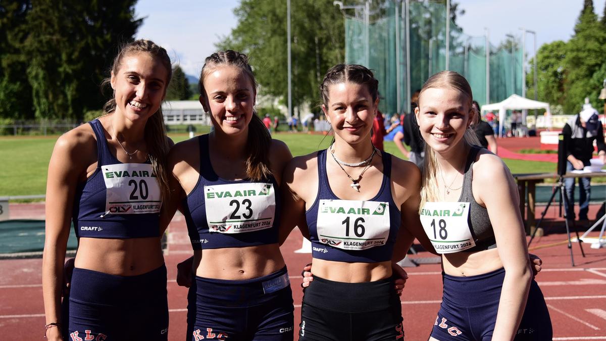 Maja Kropiunik, Lilly Pleßnitzer, Elisabeth Golger und Katharina Just