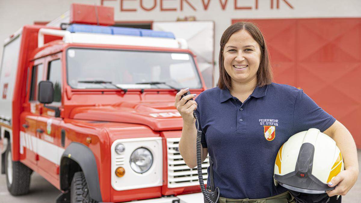 Katja Sablatnig ist die erste Feuerwehrkommandantin im Bezirk Völkermarkt