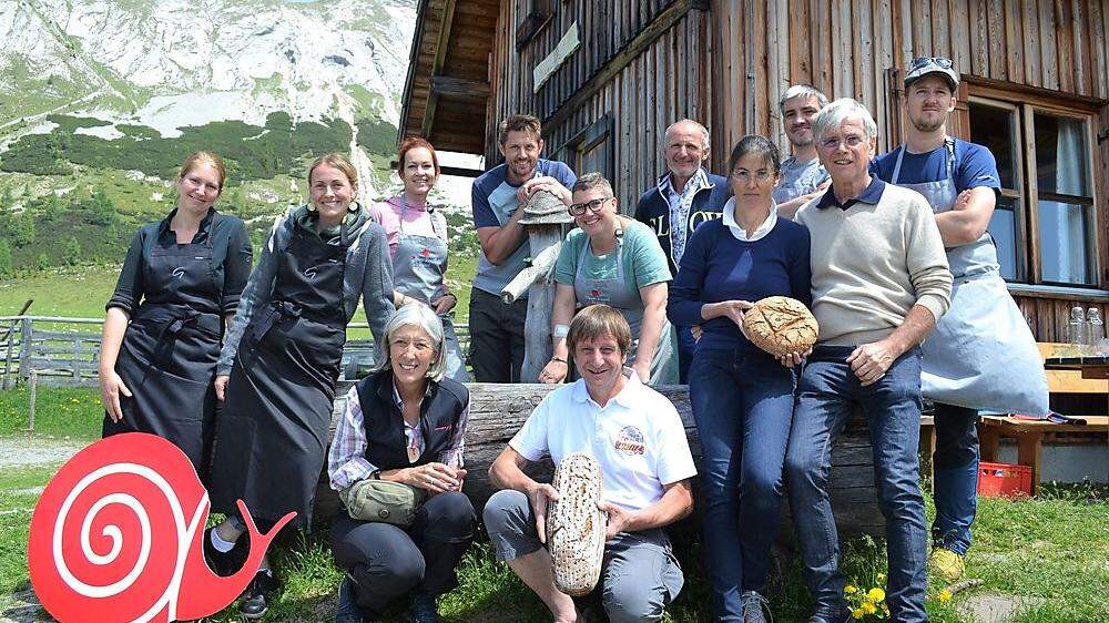 Slowfood-Köche und -Produzenten trafen sich auf der Jaukenalm im Gailtal