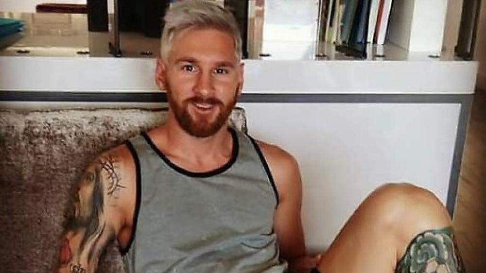 Lionel Messi ist erblondet