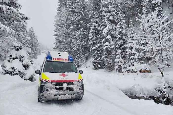 Auch das Rote Kreuz schickt winterliche Grüße aus Mautern