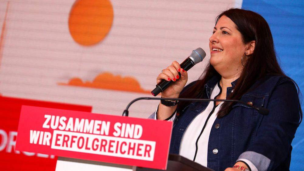 Kathrin Gaal bei der Klubtagung der Wiener SPÖ am Montag der letzten Woche. 