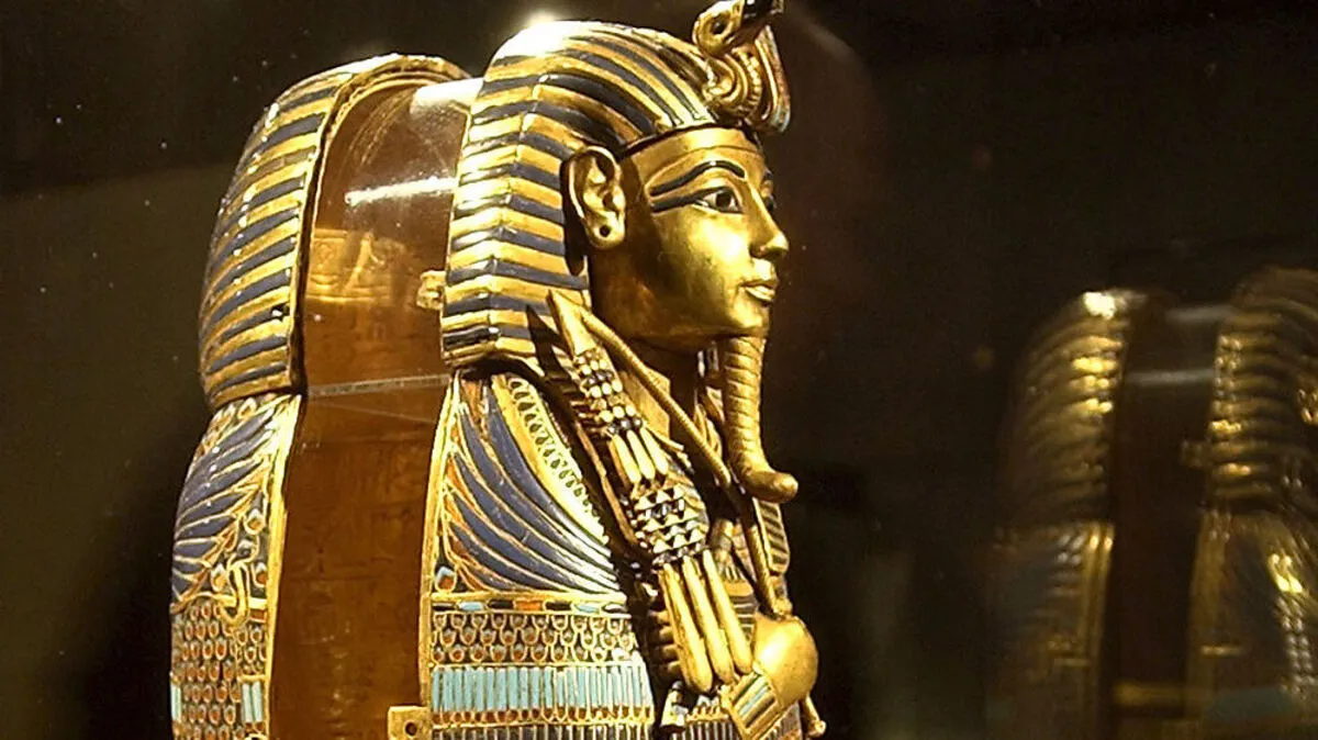 Der Sarkophag des ägyptischen Pharaos Tutanchamun 