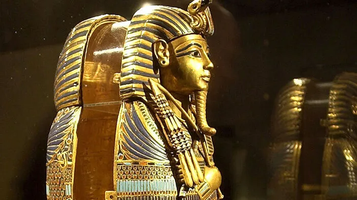 Der Sarkophag des ägyptischen Pharaos Tutanchamun 