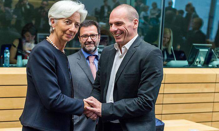 Yanis Varoufakis und Christine Lagarde
